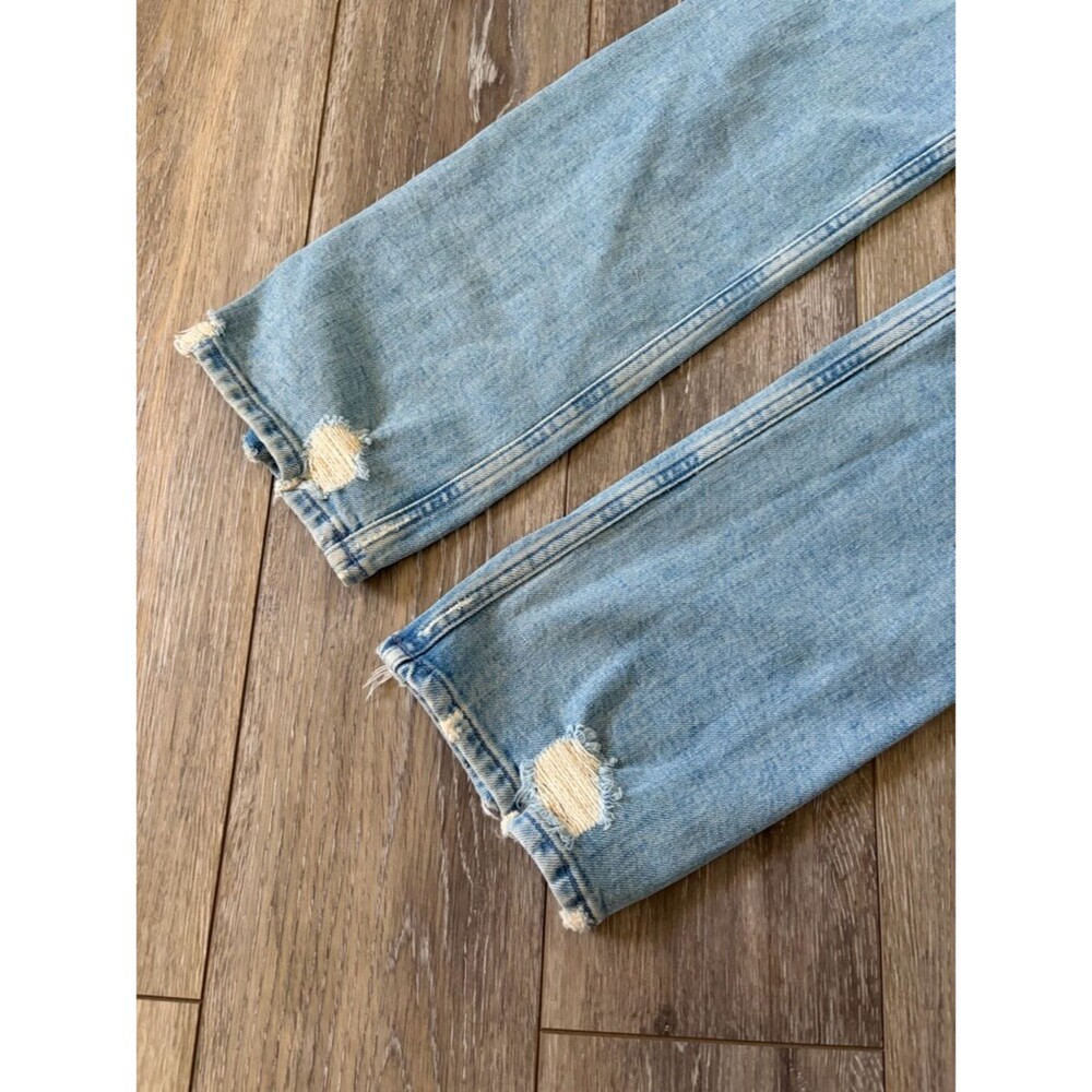 MOTHER Superior High Waisted Rider Skimp Straight Leg Jeans: The Confession - Picture 10 of 15
